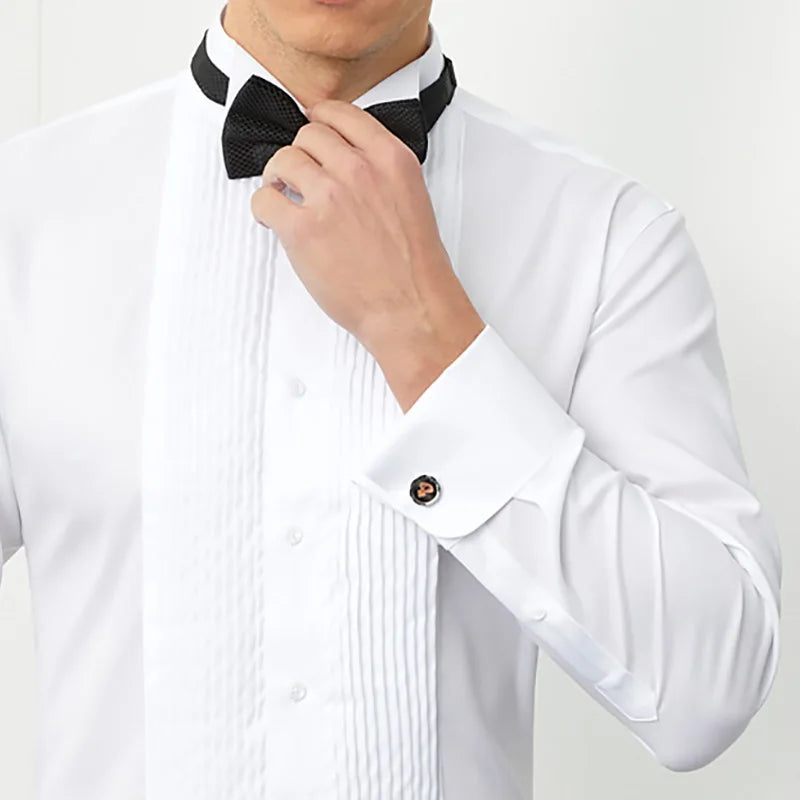Slim‑Fit French Cuff Shirt