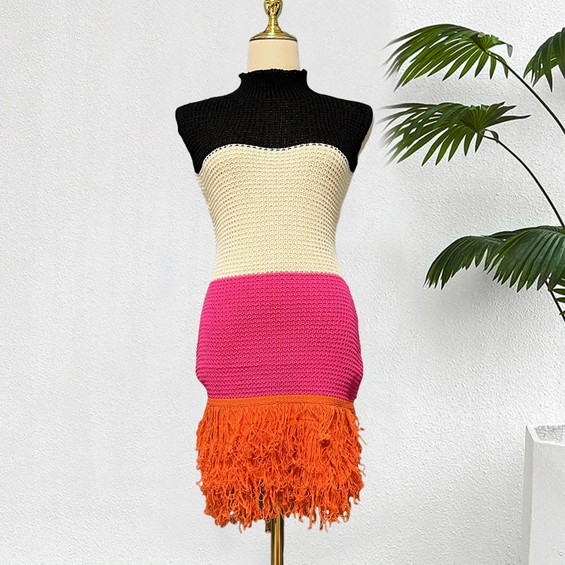 YuooMuoo 2026 Summer Sexy Openwork Stitching Dress — Sleeveless Bodycon Korean‑Style Party & Beach Vestidos