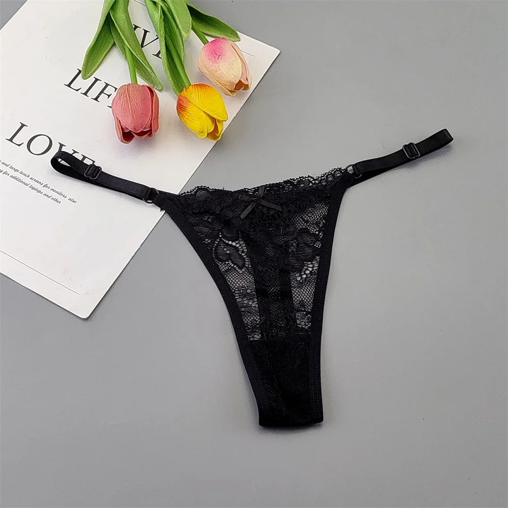 5‑Pack Lace Adjustable Thongs