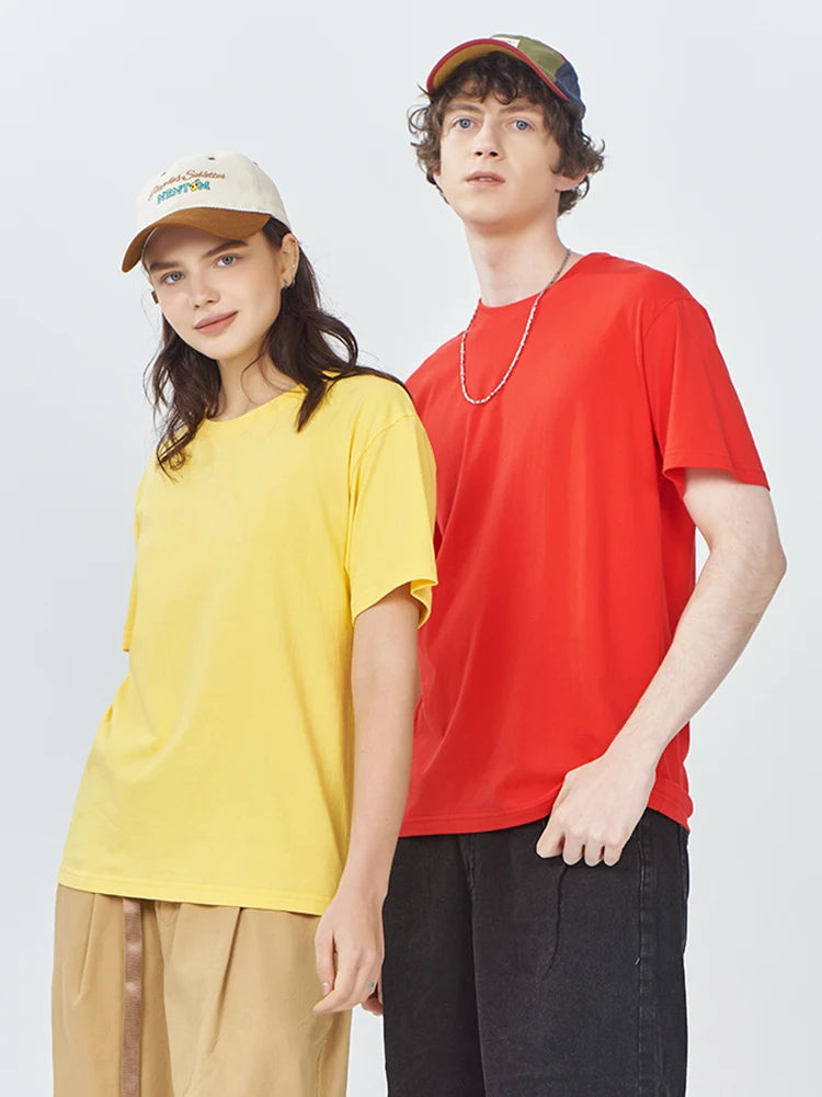 100% Cotton Solid Color T‑Shirts for Men & Women