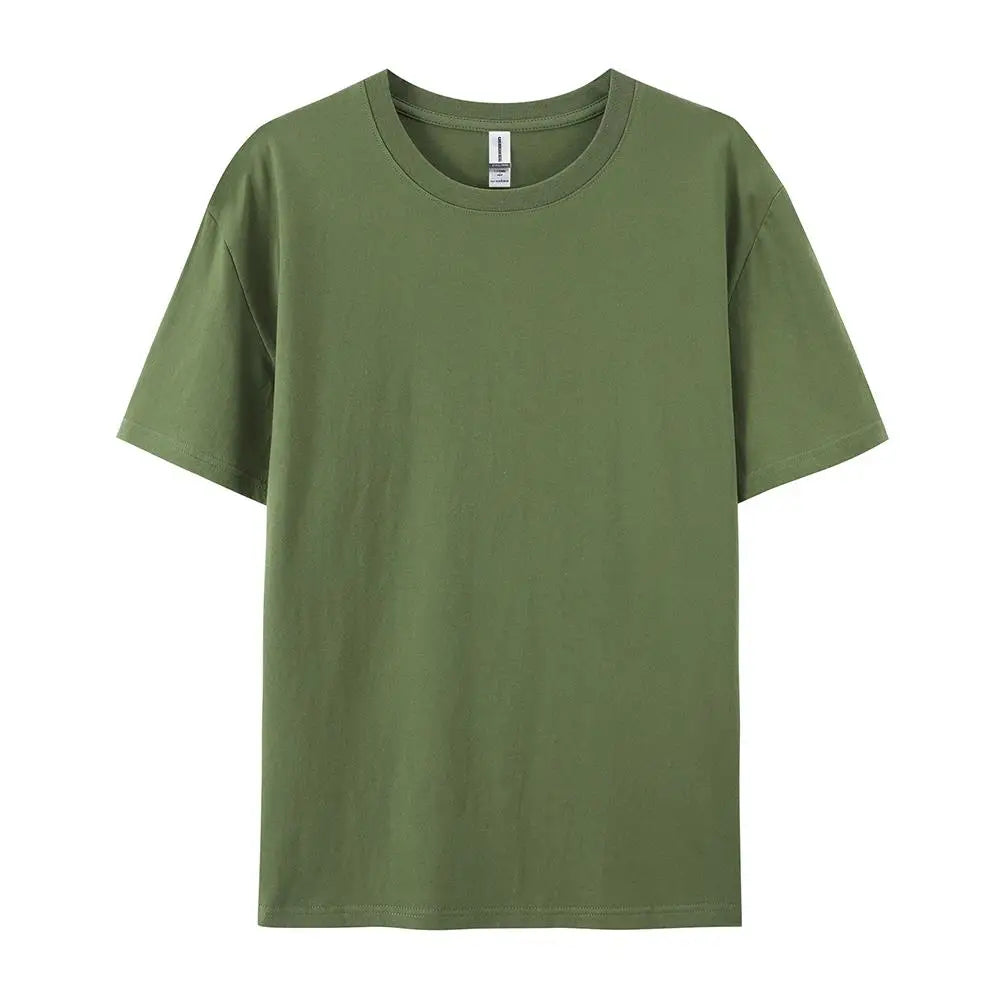 100% Cotton Solid Color T‑Shirts for Men & Women