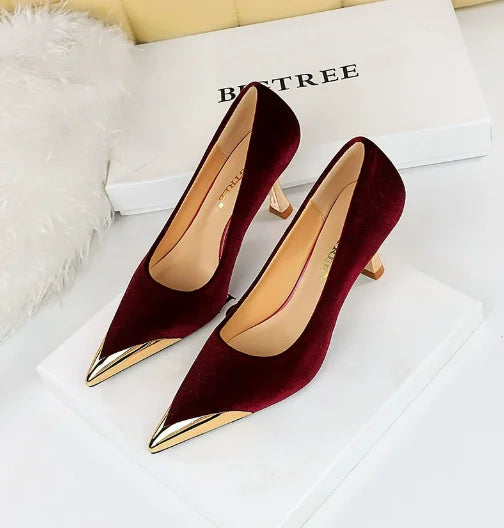 BIGTREE Sexy Pointed‑Toe Pumps