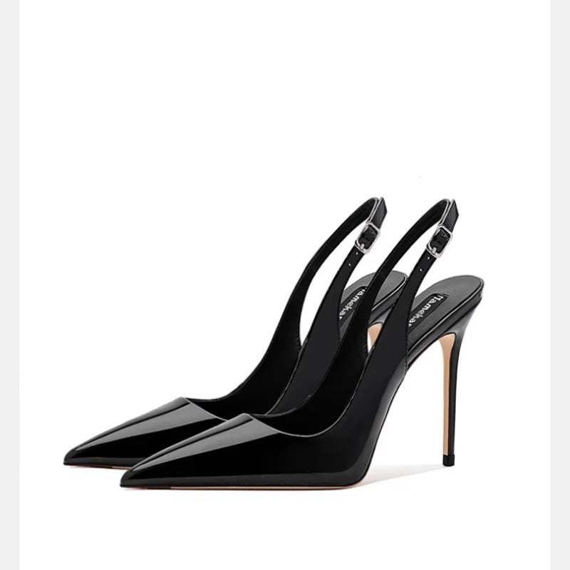 super high‑heel slingback pumps