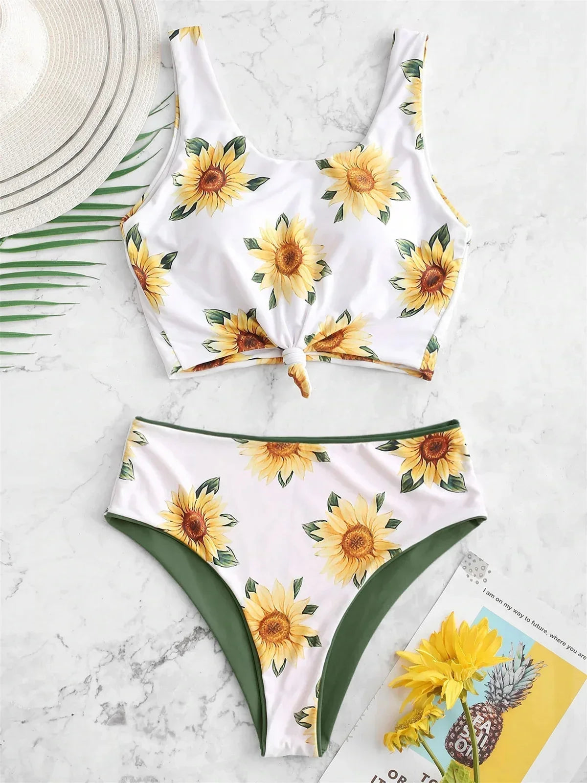 Sunflower Print Bikini