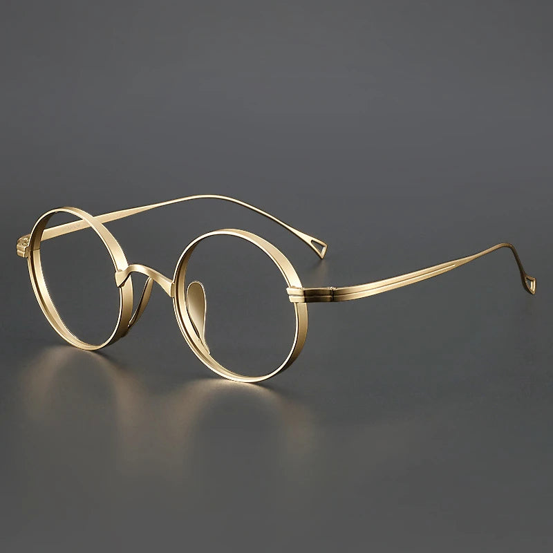 Ultra-Light Japanese Pure Titanium Glasses Frame For Men Retro Small Frame Myopia Eyeglasses Flat Spectacle prescription Frames