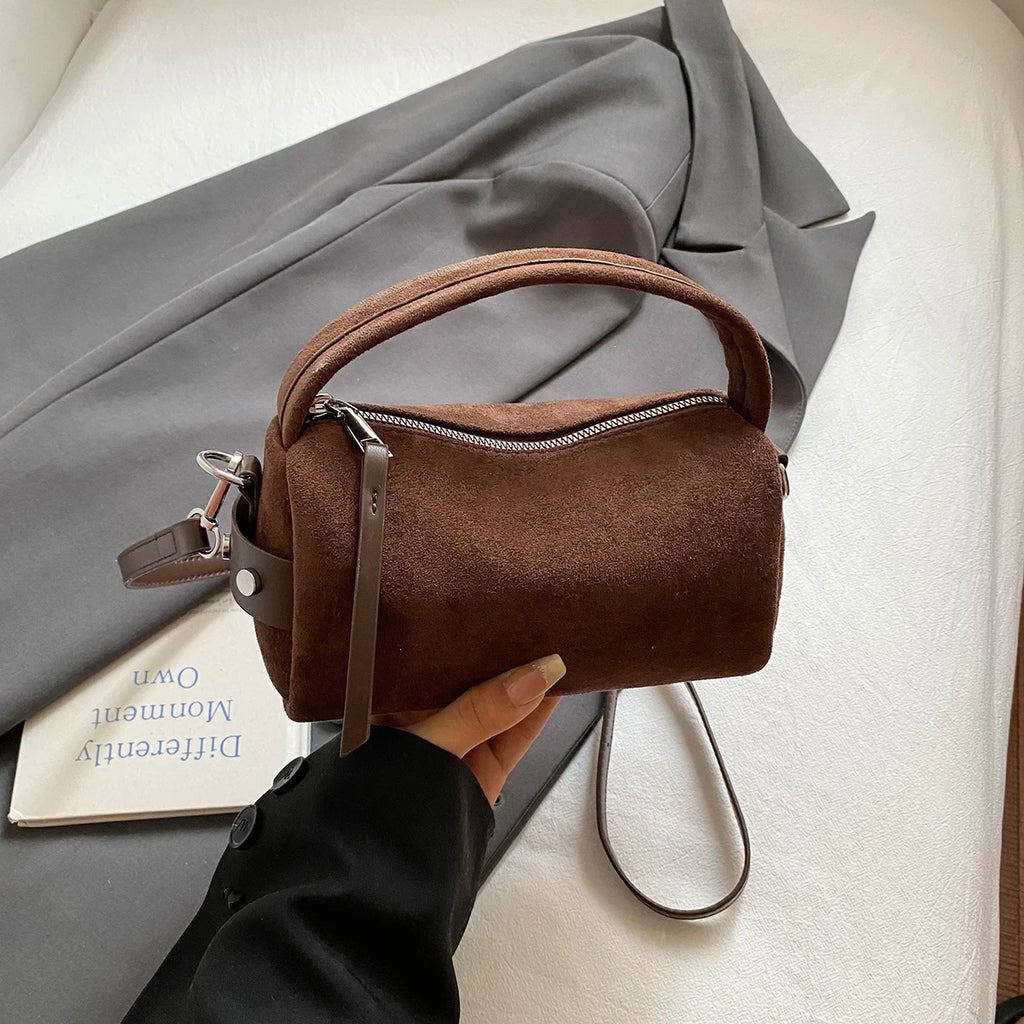 Fashionable Retro Mini PU Leather Shoulder Bags for Women Bucket Crossbody Bag 2026 Winter Luxury Designer Purses and Handbags