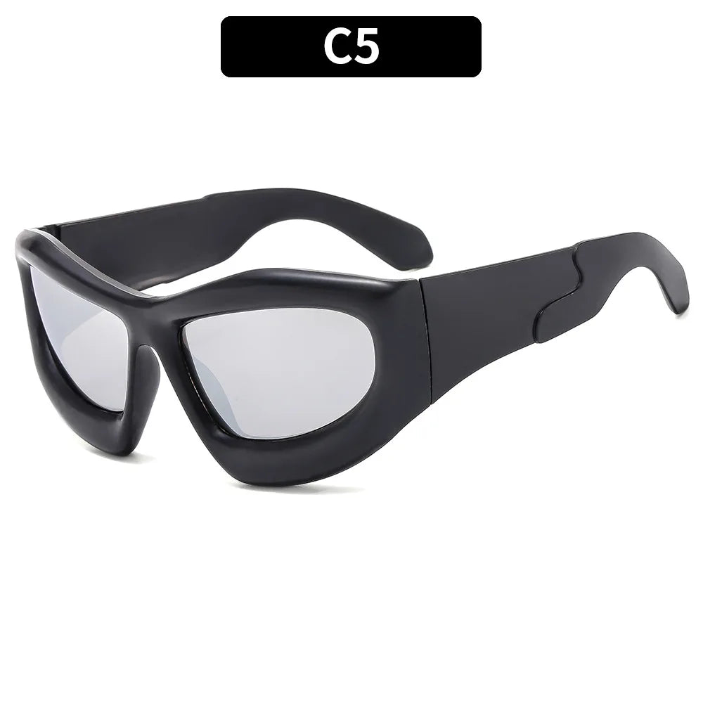 New Women's Fashion Y2K Sunglasses Men and Women Trendy Hip-Hop Sun Glasses Outdoor Sports Cycling Eyewear UV400 Gafas De Sol