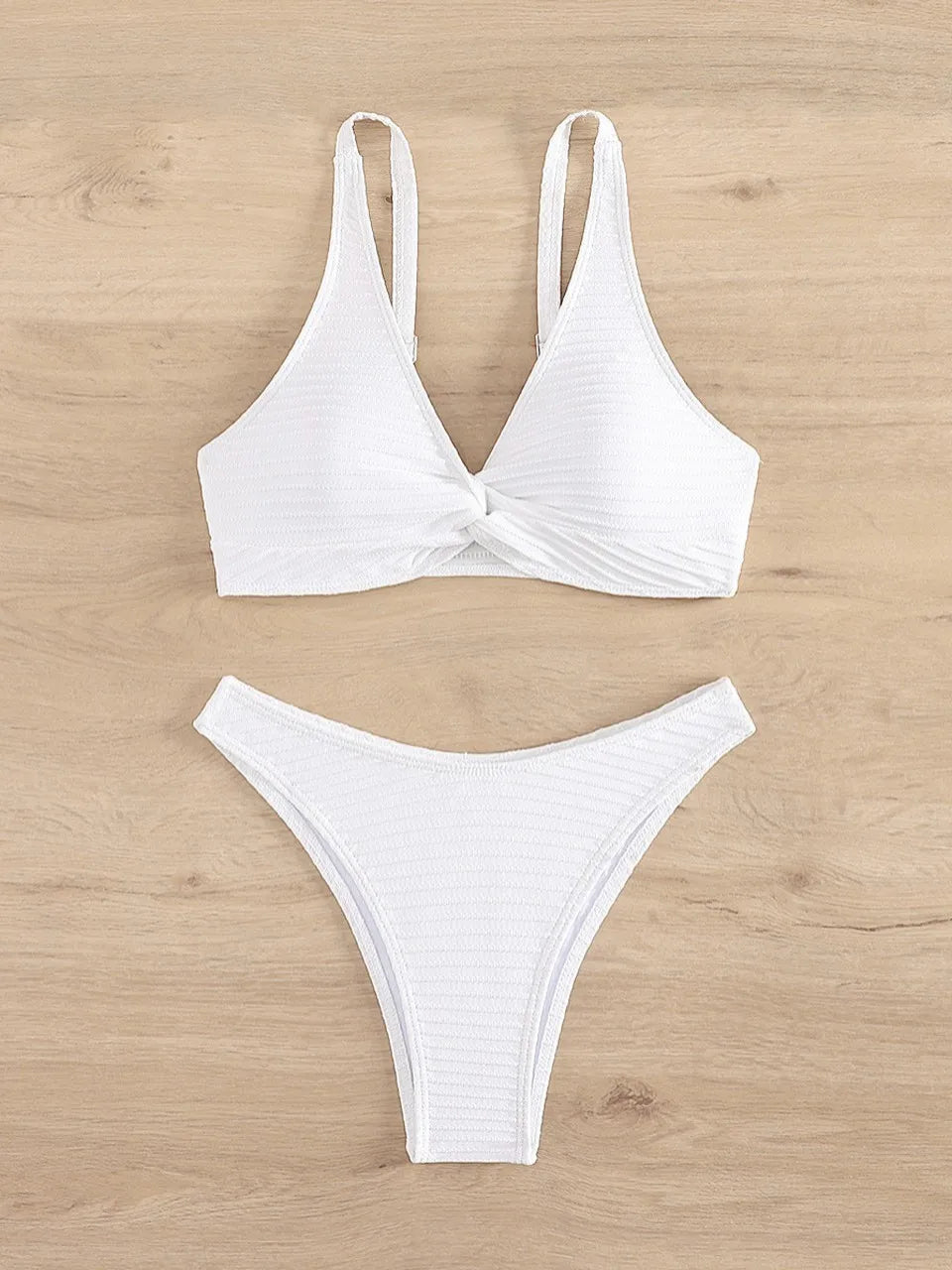 White Triangle Bikini