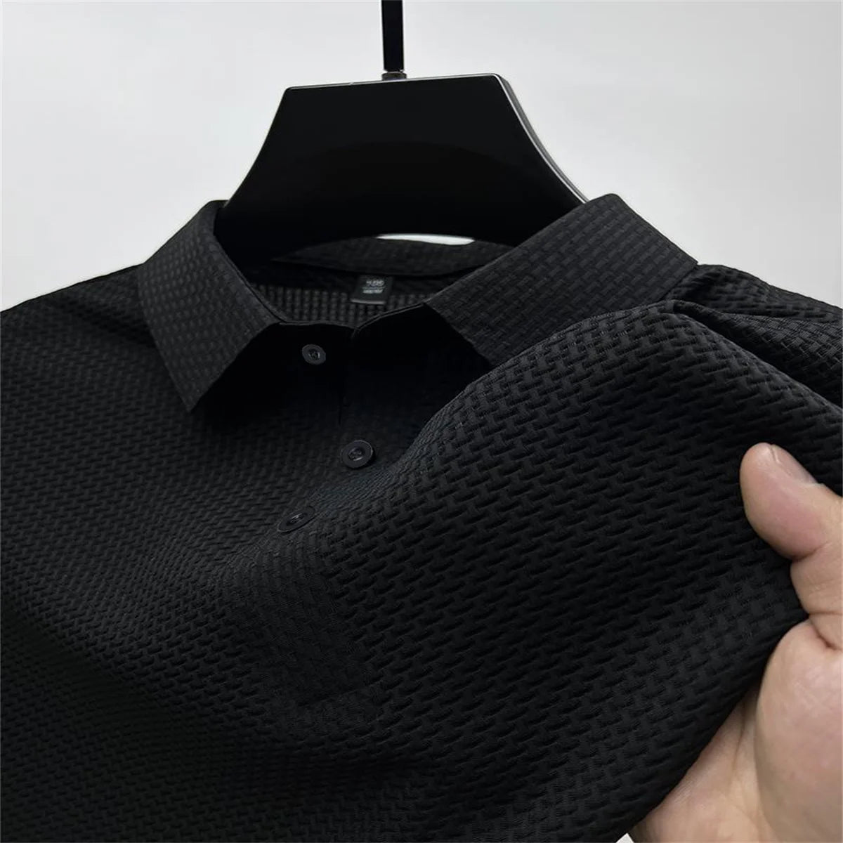 Hawaiian Ice Silk Mesh Polo Shirt