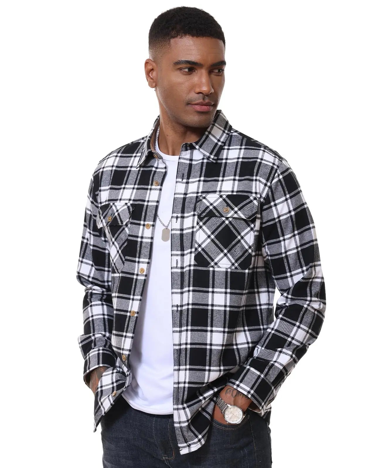 MAGCOMSEN Men’s Flannel Shirt
