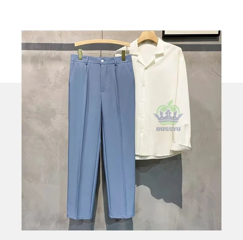 Classic Blue Suit Pants