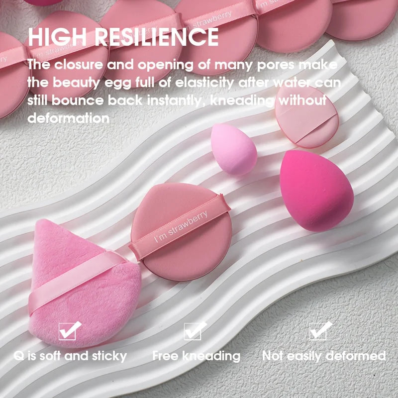 35‑Piece Pro Makeup Sponge Set – Latex‑Free Hydrophilic Blenders for Flawless Foundation, Concealer & Contour