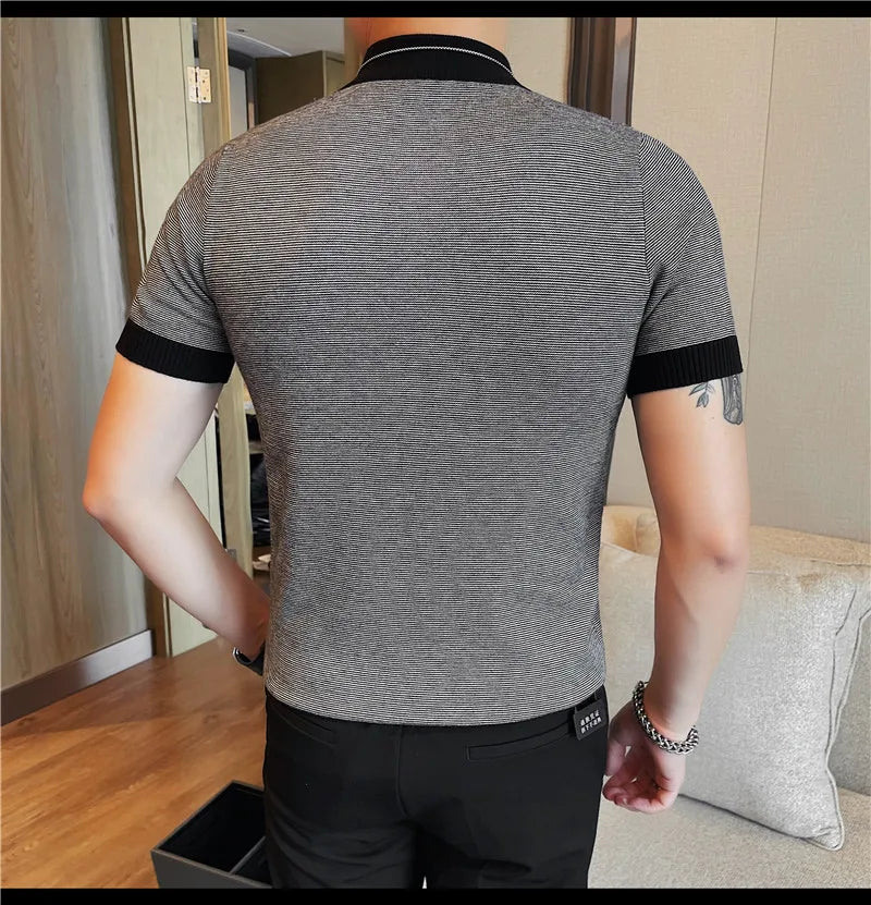 Men’s Turtleneck Short‑Sleeve Sweater