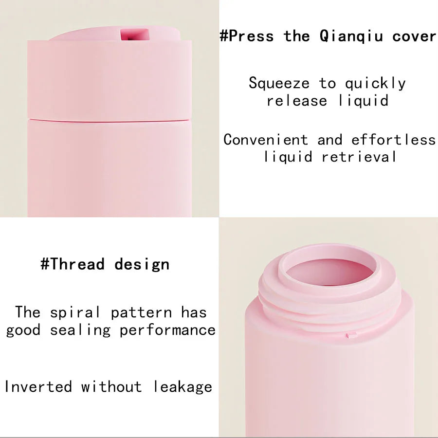 Portable Hydrating Makeup Dispensing Bottles – Refillable Squeeze Containers for Travel Lotions, Shampoos & Skincare