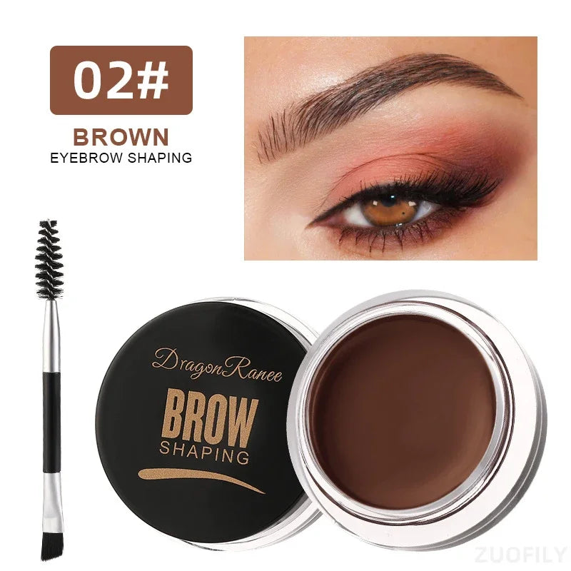 White Brown Eyebrow Tint Eyebrow Gel Wax Brow Gel Set with Brush Natural Makeup Soap Brow Sculpt Lift Eyebrow Enhancer Shaping