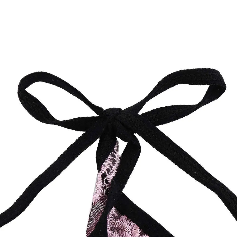 Low‑Waist Transparent Mesh Briefs
