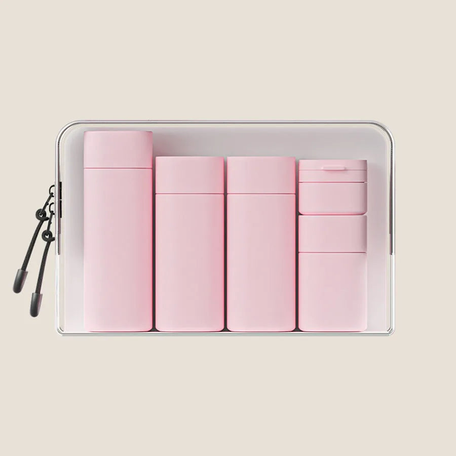 Portable Hydrating Makeup Dispensing Bottles – Refillable Squeeze Containers for Travel Lotions, Shampoos & Skincare