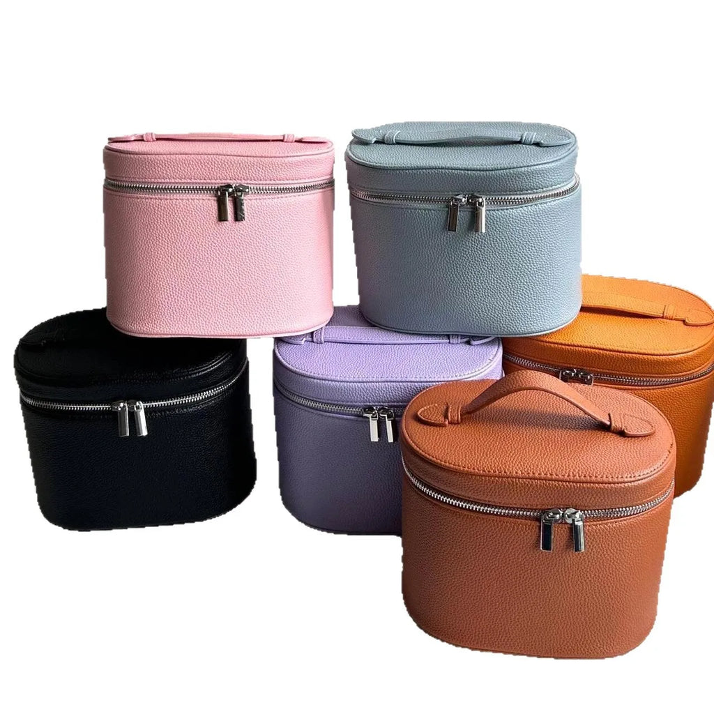 Travel Cosmetic Organizer • Toiletry Bag for Women & Girls • With Handle & Dividers
