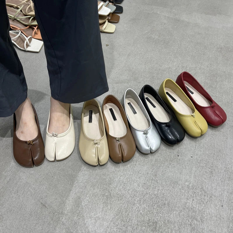 SUOJIALUN Autumn Ballerina Flats