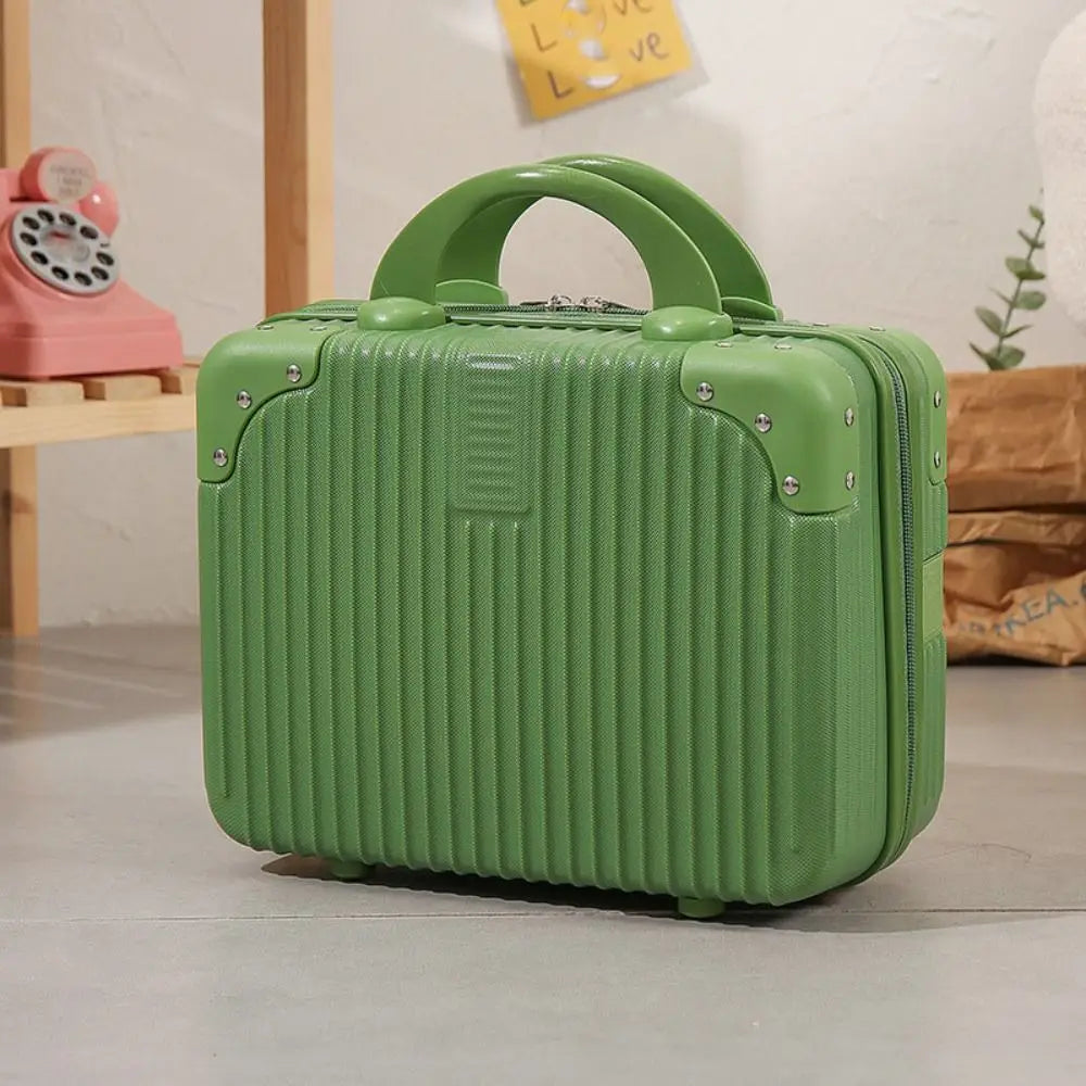Mini Travel Cosmetic Suitcase – Durable Makeup Organizer Box with Lock