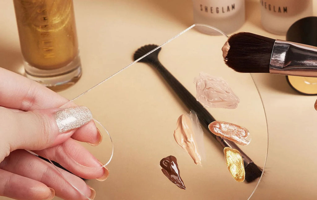 Acrylic Makeup & Nail Art Palette – Multi‑Use Cosmetic Mixing Tool for Beauty & Manicure Artists