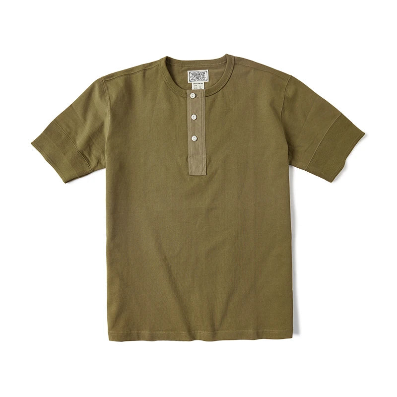Rugged Bronson Retro Henry Collar Shirt