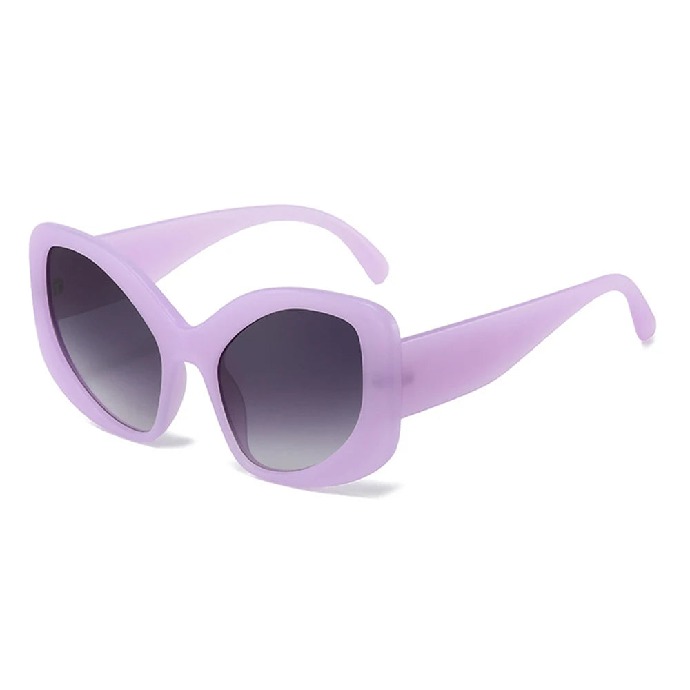 New Modern Cat Eye Y2k Sunglasses Women 2024 Luxury Brand Designer Sun Glasses for Ladies Oversized Shades Retro 2000's Eyewear