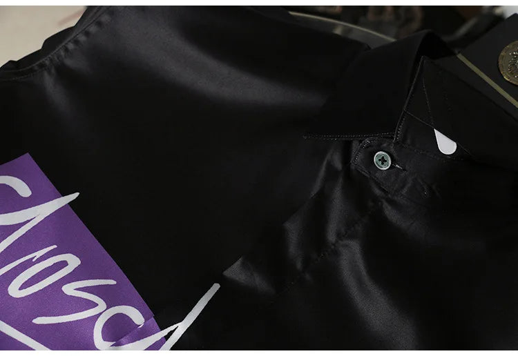 Slim‑Fit Silk Dress Shirt