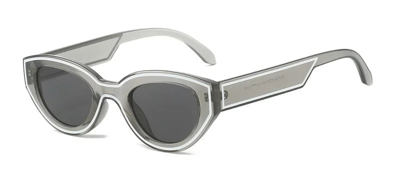 Trendy Design Cat Eye Sunglasses Women New Fashion Party Hip-Hop Decorated Sunglasses For Men Popular Brand Design Eyewear