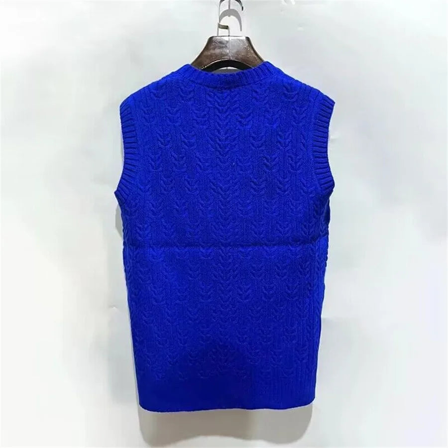 Men’s V‑Neck Knit Sweater Vest