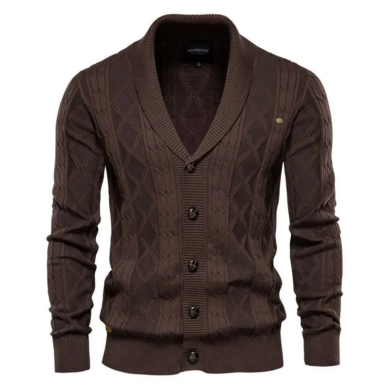 Retro V‑Neck Sweater Jacket for Spring & Autumn