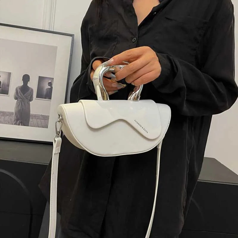Sewing Thread Solid Soft Shoulder Bags Fashion 2024 High Quality Bags for Women Hasp Interior Compartment Pu Women's Handbag