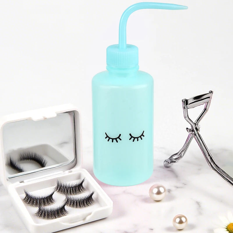 250ml Lash Cleaning Bottle – Curved Spout Watering Can for Eyelash Extensions & Brow Washing