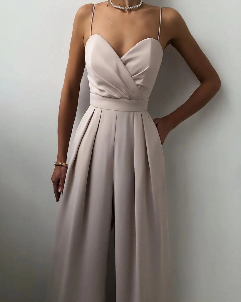 Jumpsuit Suspender Waist Straight Mopping Floor Minimalist Spring and Summer New Jumpsuit Women