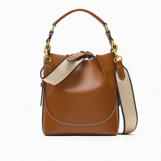 Fashion Wide Strap Bucket Bag High Quality Shoulder Bag Small Purses and Handbags Designer Bags for Women 2024 Crossbody Bags