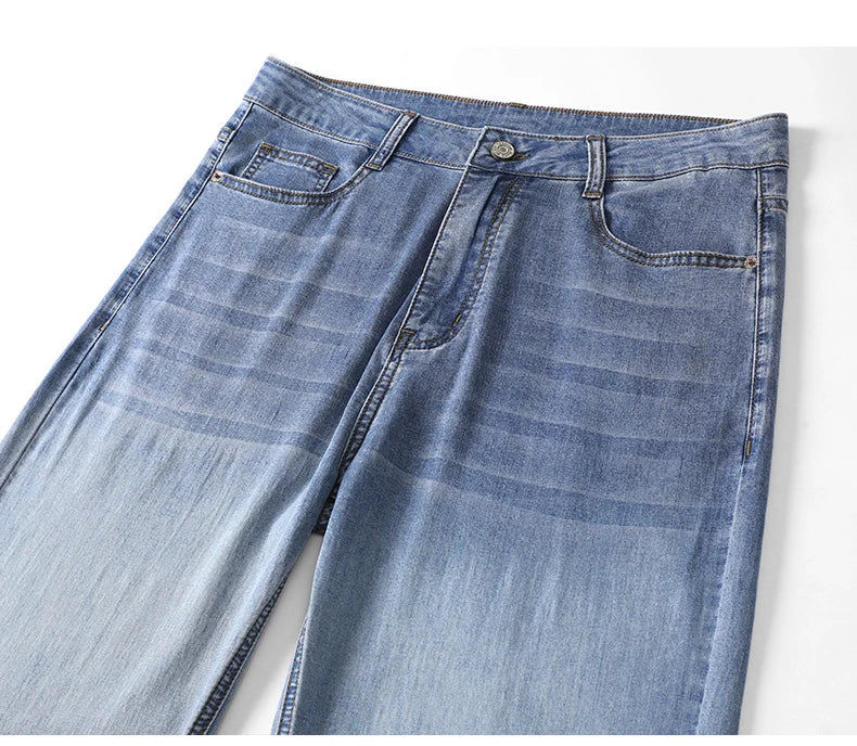 Gradient Grey Lyocell Jeans