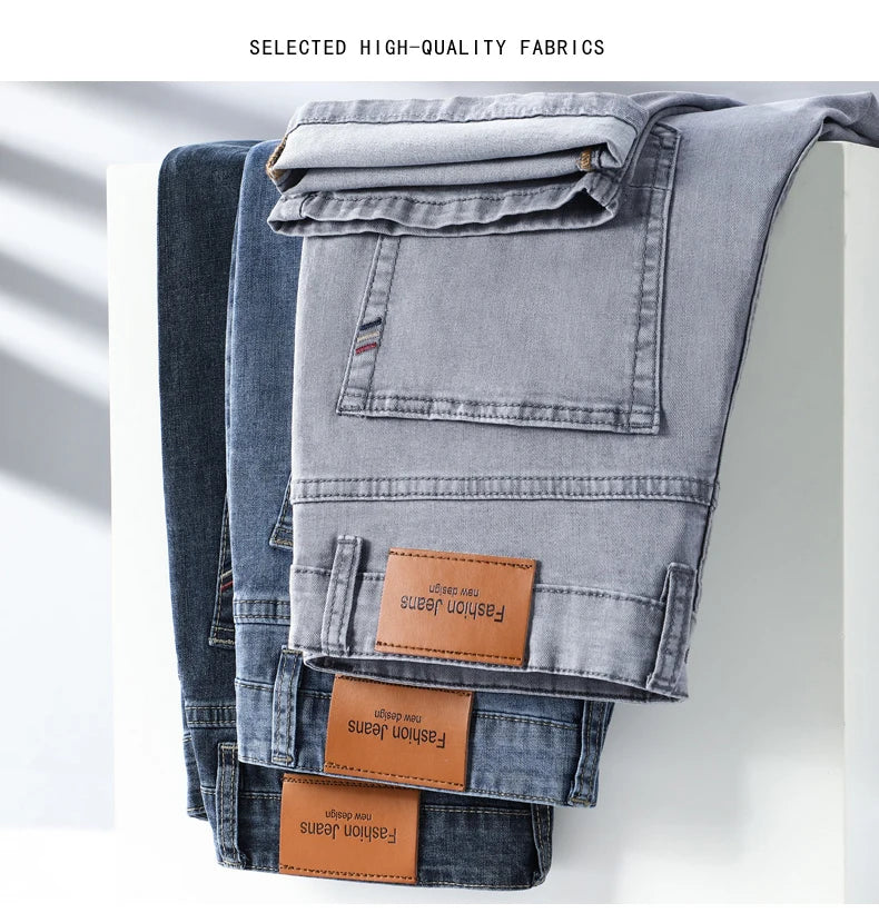 Summer Thin Straight Jeans