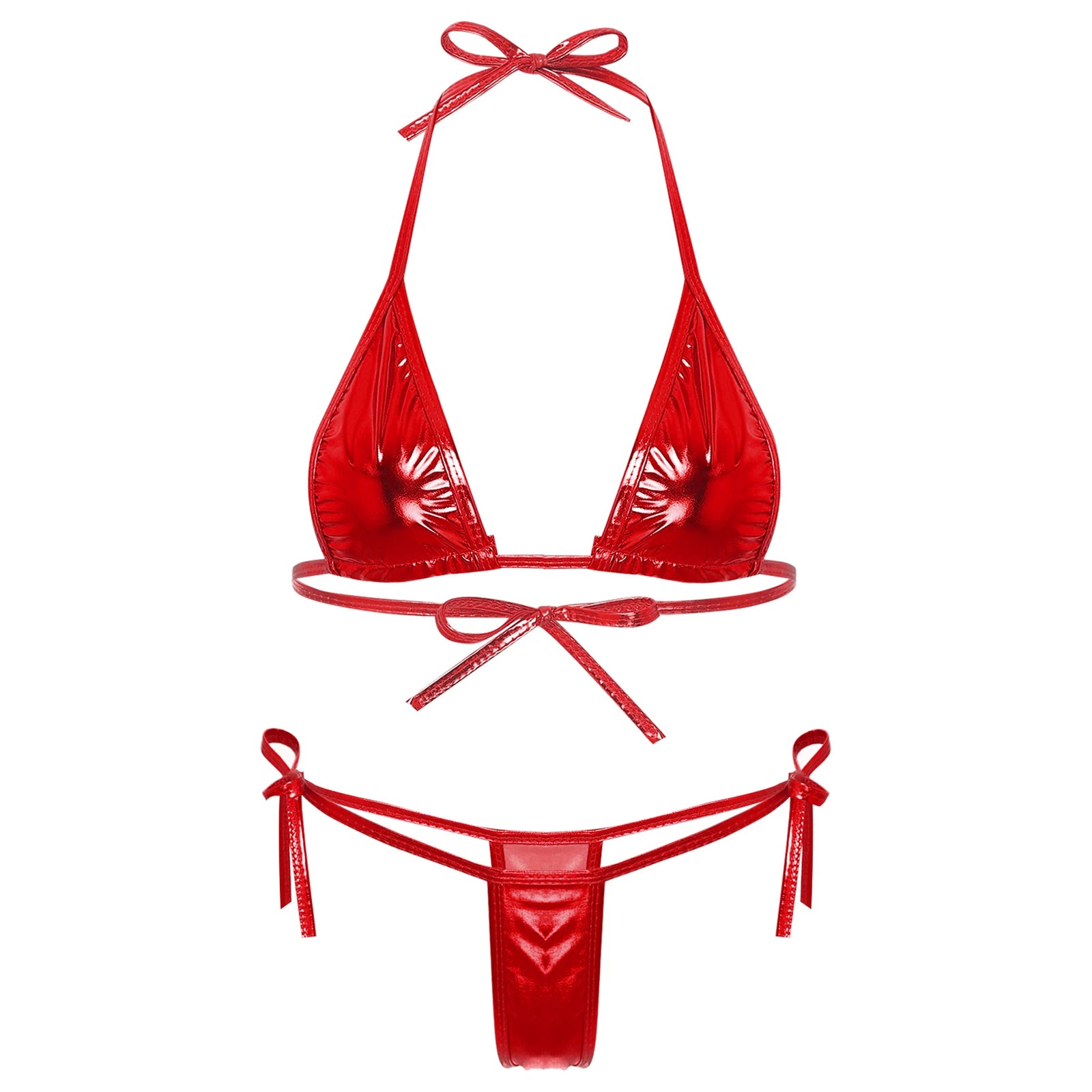 Metallic Shiny Bikini Set