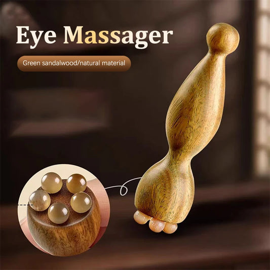Sandalwood Gua Sha Face Massage Tool – Lotus Seedpod Shape Facial Massager for Relaxation & Skin Care