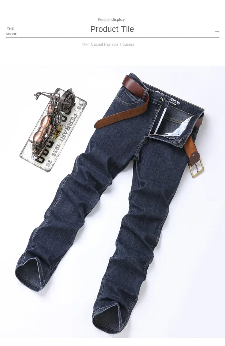 Four‑Season Straight Jeans