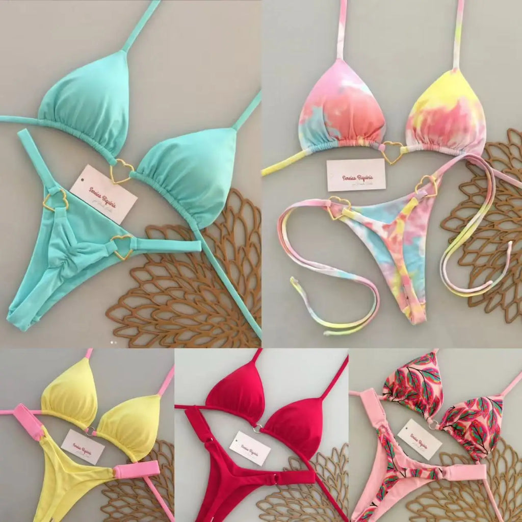 Women’s 2026 Micro Push‑Up Brazilian Bikini – Sexy Printed Thong Two‑Piece SwimsuitWomen’s 2026 Micro Push‑Up Brazilian Bikini – Sexy Printed Thong Two‑Piece Swimsuit