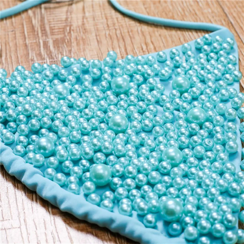 Luxury Pearl Halter Mini Bikini
