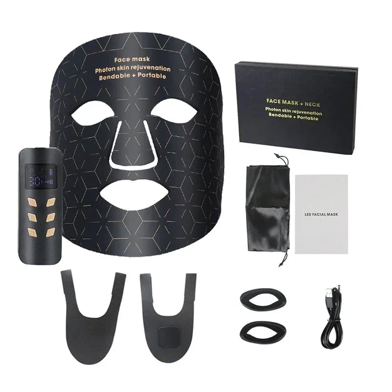 Photon Facial Mask Beauty Instrument – Home Skin Rejuvenation & Light Therapy Spectrometer Device
