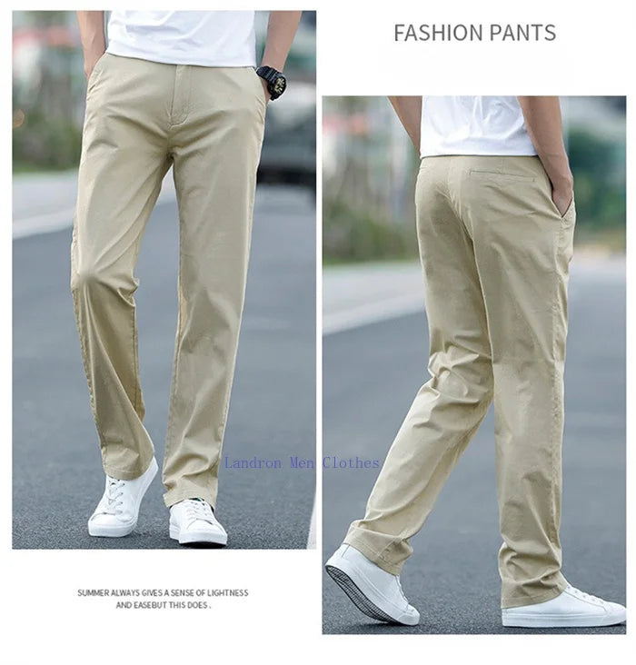 Plus‑Size Summer Chino Pants