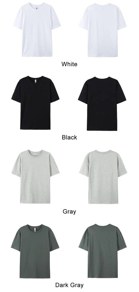 100% Cotton Solid Color T‑Shirts for Men & Women