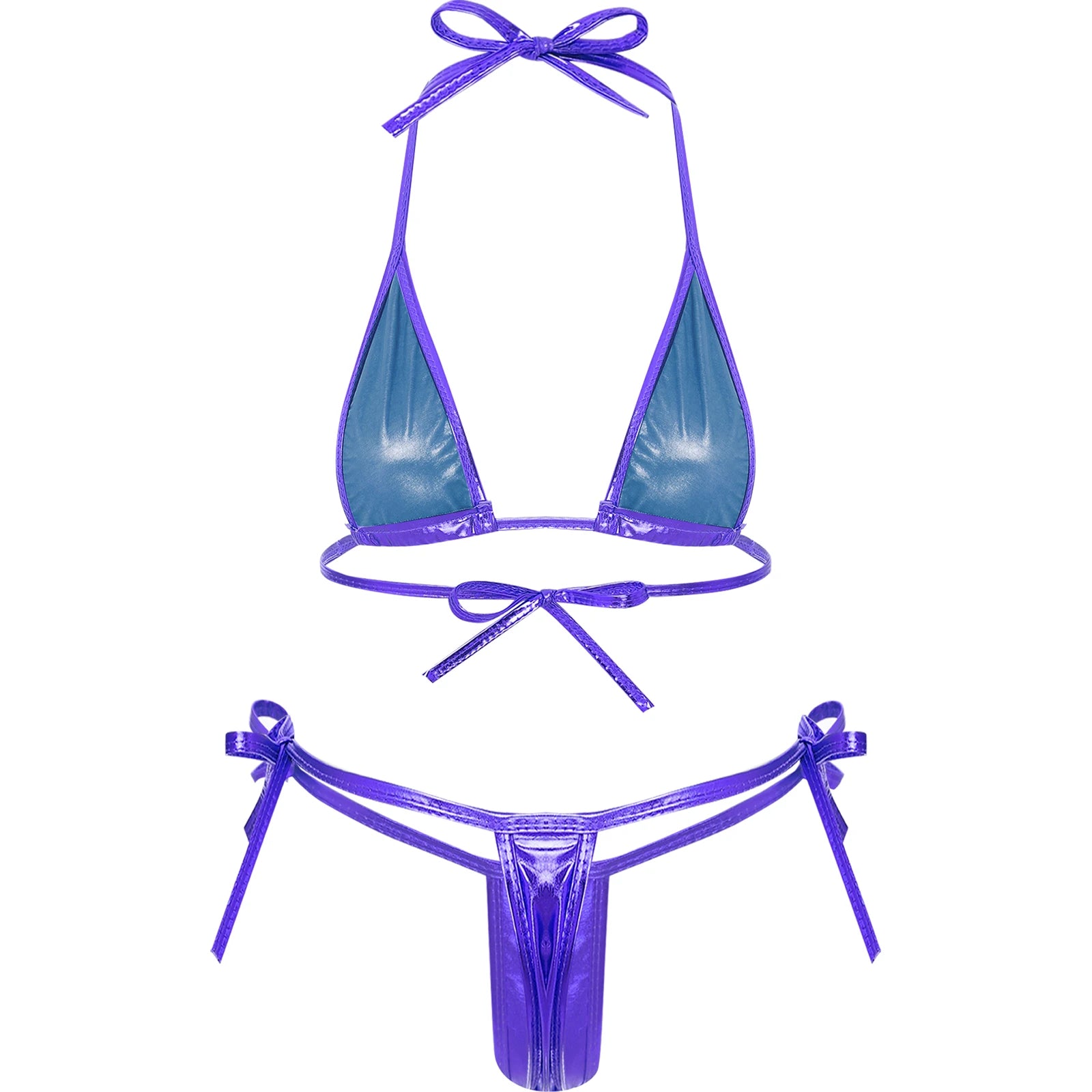 Metallic Shiny Bikini Set