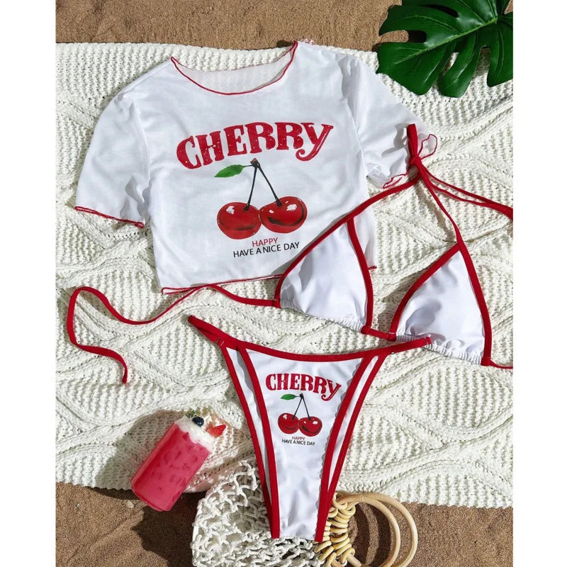 Sexy 3‑Piece Brazilian Bikini Set