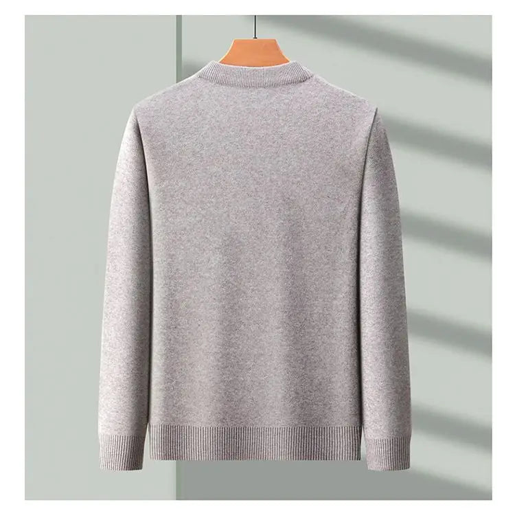 Men’s Autumn Winter Half‑Turtleneck Sweater