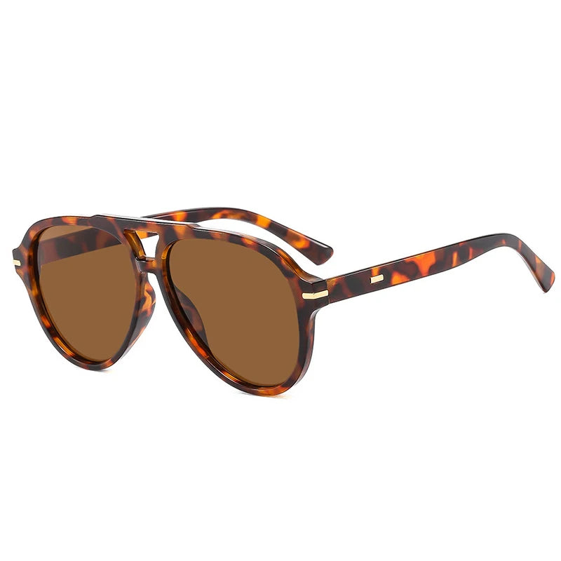 DOHOHDO New Women Sunglasses High End Street Photography Modern Trendy Large Frame Pilot Sun Glasses Hip Hop Sun Glasses UV400