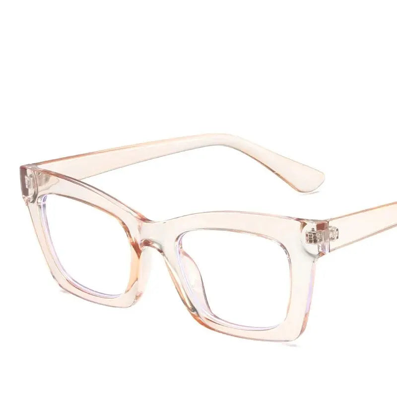 Retro Bag Color Anti-blue Glasses Europe And The United States Ins Wind Flat Mirror Female Color Glasses